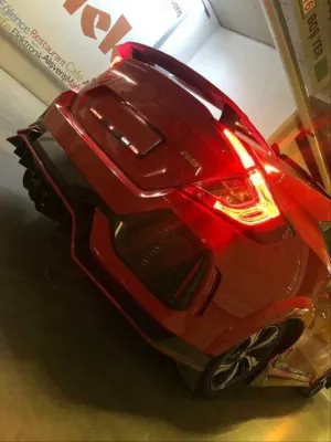 Honda Civic Uyumlu Fc5 2016-2020 Sı Spoiler (Kırlangıç) (Boyasız) thumb 4