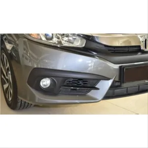 Honda Civic Uyumlu Fc5 2016-2020 Ön Sis Orta Çıta Piano Black thumb 3