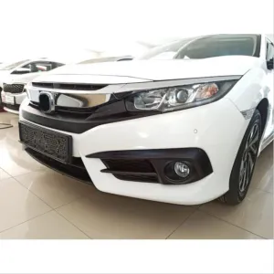 Drs Tuning Honda Civic Uyumlu Fc5 2016-2020 Ön Sis Orta Çıta Karbon - Görsel 2