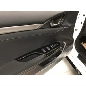 Honda Civic Uyumlu Fc5 2016-2020 İç Kapı Kolu Çerçevesi Piano Black İnce thumb 2