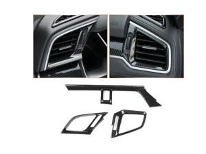 Honda Civic Uyumlu Fc5 2016-2020 Hava Menfez Kaplama 3 Parça - KarbonDRS Tuning kalitesiyle tanışın! Özel olarak Honda  model araçlar için üretilen bu ürün, oto