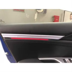 Drs Tuning Honda Civic Uyumlu Fc5-Fk7 2016-2020 Işıklı İç Kapı Çıtası 4 Parça Kırmızı - Görsel 2