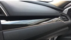 Drs Tuning Honda Civic Uyumlu Fc5 2016-2020 İç Konsol Kaplaması Füme 9 Parça - Görsel 2