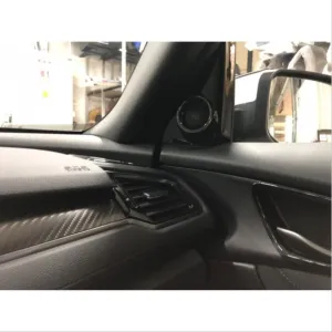 Drs Tuning Honda Civic Uyumlu Fc5 2016-2020 Havalandırma Menfez Kaplama 3 Parça Piano Black - Görsel 2