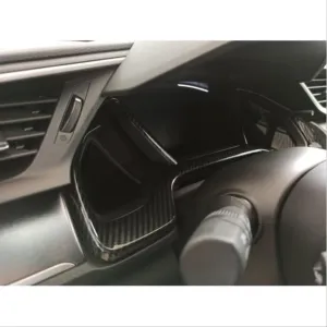 Honda Civic Uyumlu Fc5 2016-2020 Gösterge Kaplama Karbon thumb 2