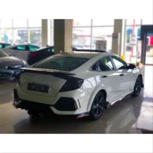 Drs Tuning Honda Civic Uyumlu Fc5 2016-2020 Arka Çamurluk Kabartma Dizayn A (Typer) - Görsel 2