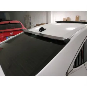 Honda Civic Uyumlu Fc5 2016-2020 Spoiler Cam Üstü Düz thumb 4
