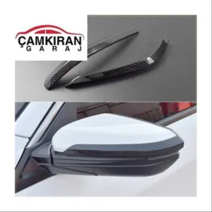Honda Civic Uyumlu Fc5 2016-2020 Ayna Çıtası Karbon thumb 2