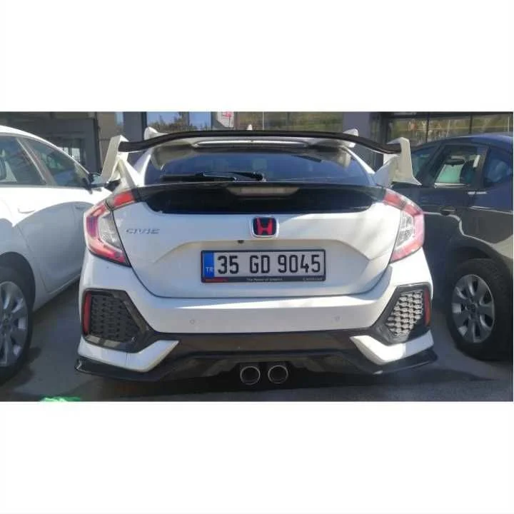 Drs Tuning Honda Civic Uyumlu Fc5 2016-2020 Arka Logo Smoke
