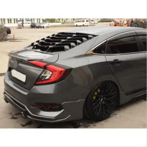 Drs Tuning Honda Civic Uyumlu Fc5 2016-2020 Arka Cam Kaplama (Cam Vızoru) - Görsel 3