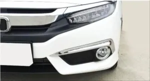 Honda Civic Uyumlu Fc5 2016-2020 Ön Sis Halka Kaplama - KromDRS Tuning kalitesiyle tanışın! Özel olarak Honda  model araçlar için üretilen bu ürün, otomobiliniz