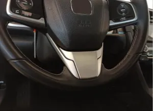 Drs Tuning Honda Civic Uyumlu Fc5 2016-2020 Direksiyon Alt Parça Tekli Silver Yazısız - Görsel 2