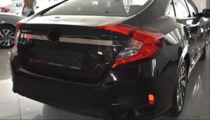 Drs Tuning Honda Civic Uyumlu Fc5 2016-2020 Bagaj Üst Nikelaj Kaplama Dar - Görsel 2