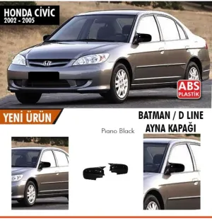 Honda Civic Uyumlu Batman Ayna Kapağı 2002-2005 Model ArasıDRS Tuning kalitesiyle tanışın! Özel olarak Honda  model araçlar için üretilen bu ürün, otomobilinizi