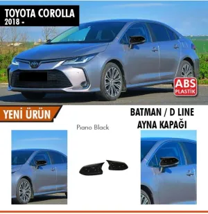 Toyota Corolla 2018-Günümüz (E210) uyumlu E210 Batman Yarasa Ayna Kapağı Piano Black / 2018 Sonrası modelleri DRS Tuning'de. Kaliteli malzeme, hızlı kargo ve