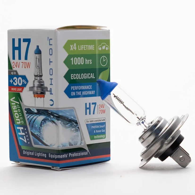 H7 24V Uyumlu 70W Eco 0,3 Fazla Işık