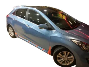 Hyundai İ30 Uyumlu (2011-2016) Custom Yan Marşpiyel Seti (Plastik)