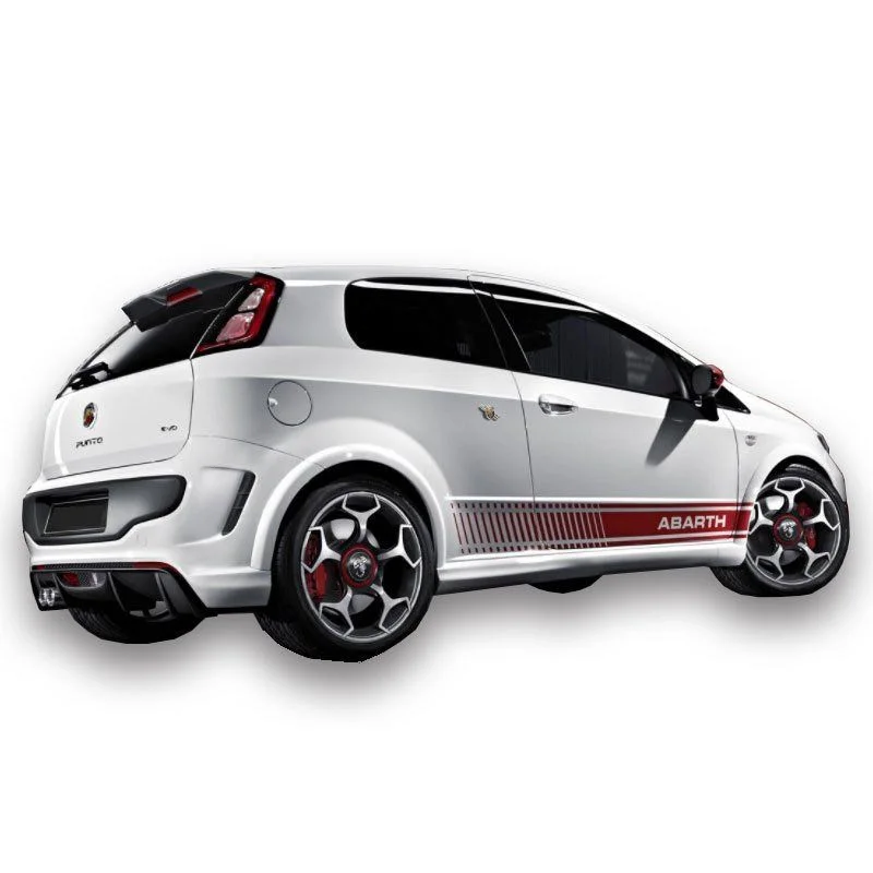 Fiat Punto Uyumlu Evo (2010 Ve Sonrası) Yan Marşpiyel Seti (Plastik)