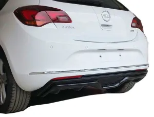 Opel Astra 2009-2015 (J) uyumlu J Hatchback (2013-2015) Makyajlı Custom Arka Tampon Eki - Difüzör (Plastik) modelleri DRS Tuning'de. Kaliteli malzeme, hızlı
