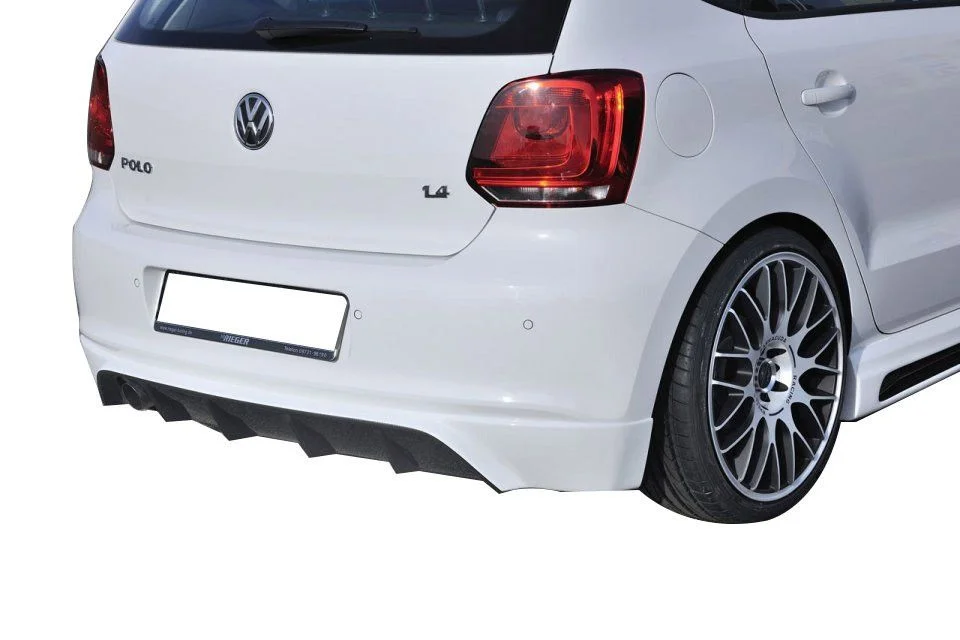 Drs Tuning Polo Uyumlu 6R (2010-2014) Makyajsız Arka Tampon Eki - Difüzör (Plastik)