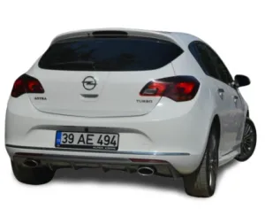 Opel Astra 2009-2015 (J) uyumlu J Hatchback (2013-2015) Makyajlı Arka Tampon Eki - Difüzör (Plastik) modelleri DRS Tuning'de. Kaliteli malzeme, hızlı kargo ve