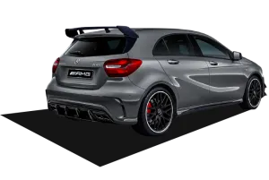 Mercedes A Uyumlu Serisi W176 (2015-2018) Yeni A45 Difüzör (Plastik)