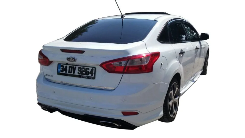 Focus Uyumlu 3 Sedan (2012-2018) Arka Tampon Eki - Difüzör (Plastik)