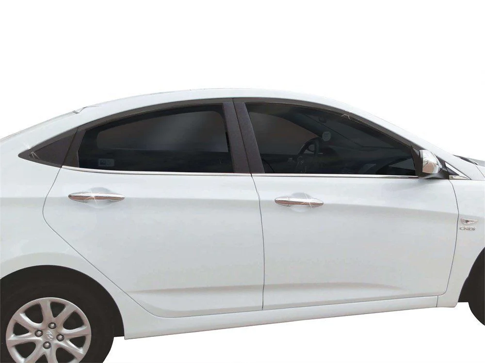 Hyundai Accent Uyumlu Blue Rb Cam Çıtası 6 Parça Krom 2011 Ve Sonrası
