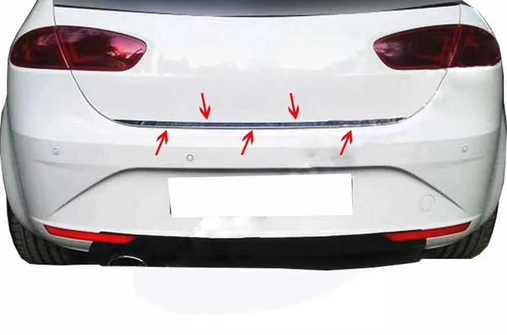 Seat Leon Uyumlu 2 Facelift Bagaj Alt Çıtası Krom 2010-2012