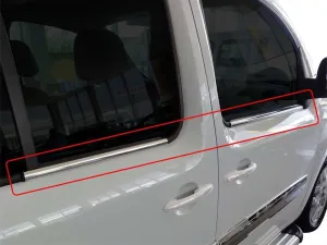 Renault Kangoo Uyumlu 2 Cam Çıtası 4 Parça  Krom 2008 Ve Sonrası