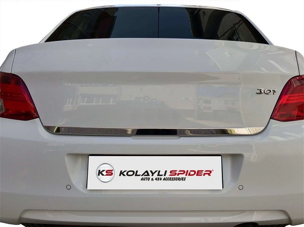 Drs Tuning Peugeot 301 Uyumlu Bagaj Alt Çıta Krom 2013 Ve Sonrası