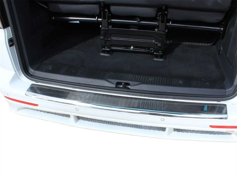 Volkswagen Transporter Uyumlu T5 Arka Tampon Eşiği Krom (Formlu) 2003-2010