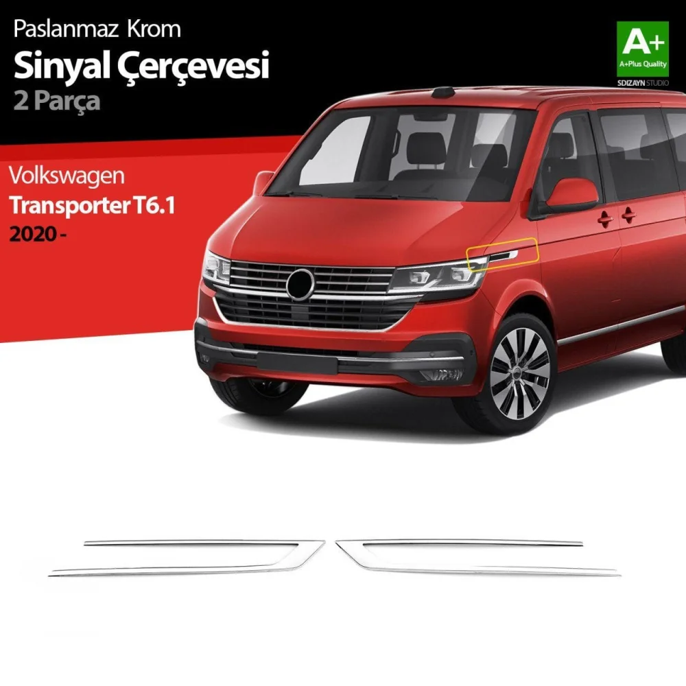 Drs Tuning VW Transporter T6.1 Krom Sinyal Çerçevesi 2 Prç. 2020-2025
