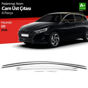 Drs Tuning Hyundai i20 Krom Cam Üst Çıtası 6 Prç. 2020 Üzeri