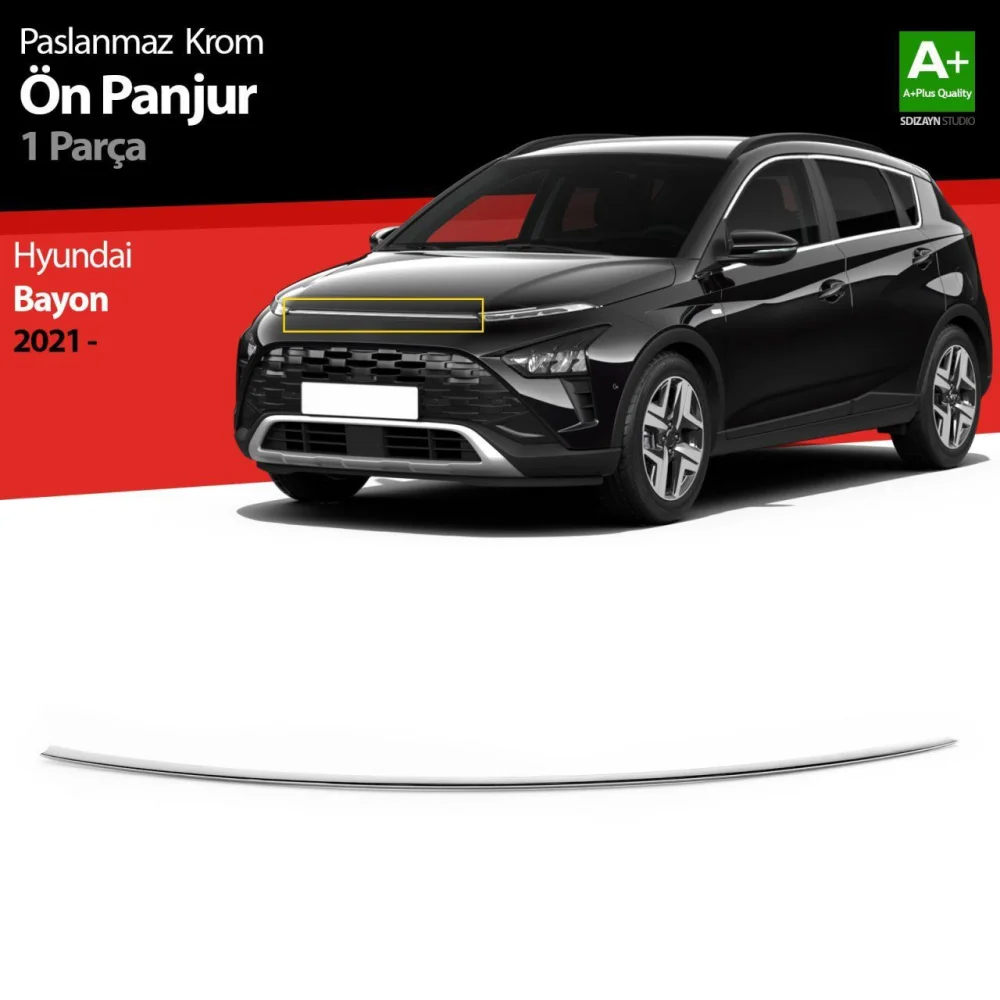 Drs Tuning Hyundai Bayon Krom Ön Panjur 2021-2024
