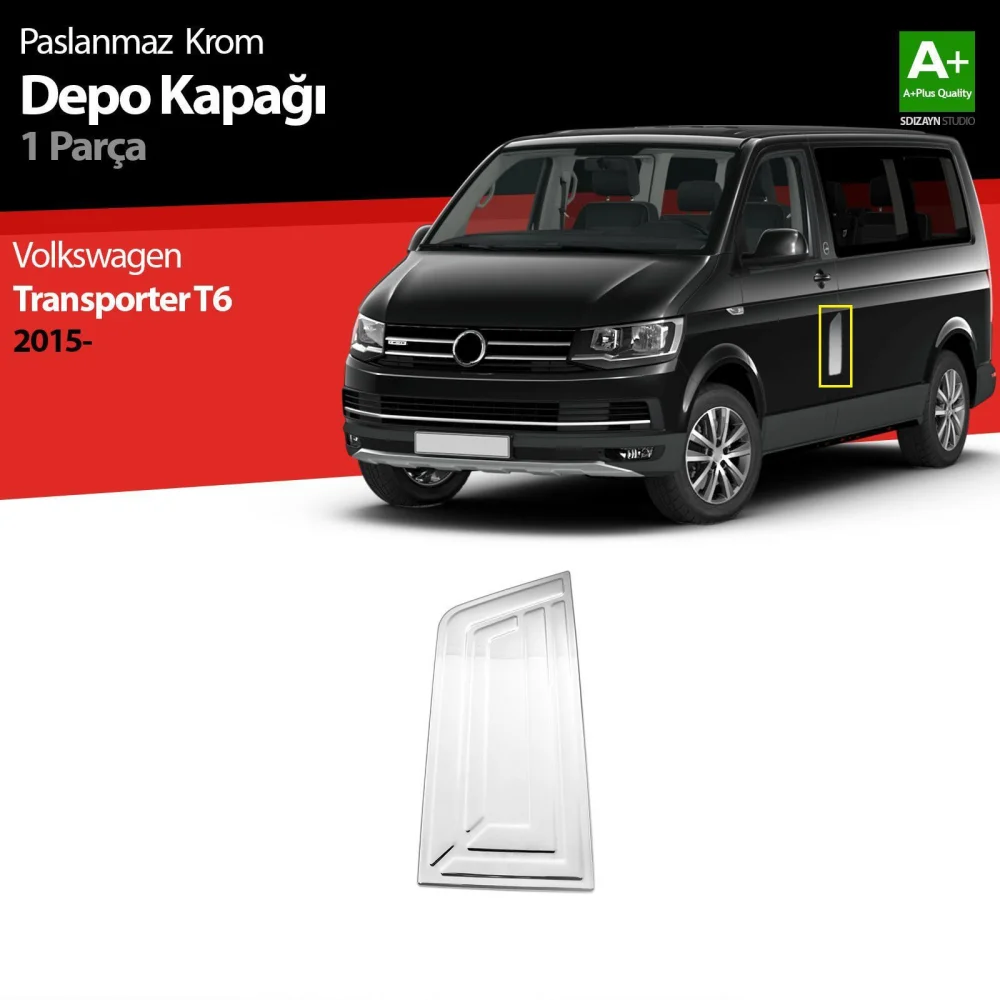 Drs Tuning VW T6 Transporter Krom Depo Kapağı 2015-2019