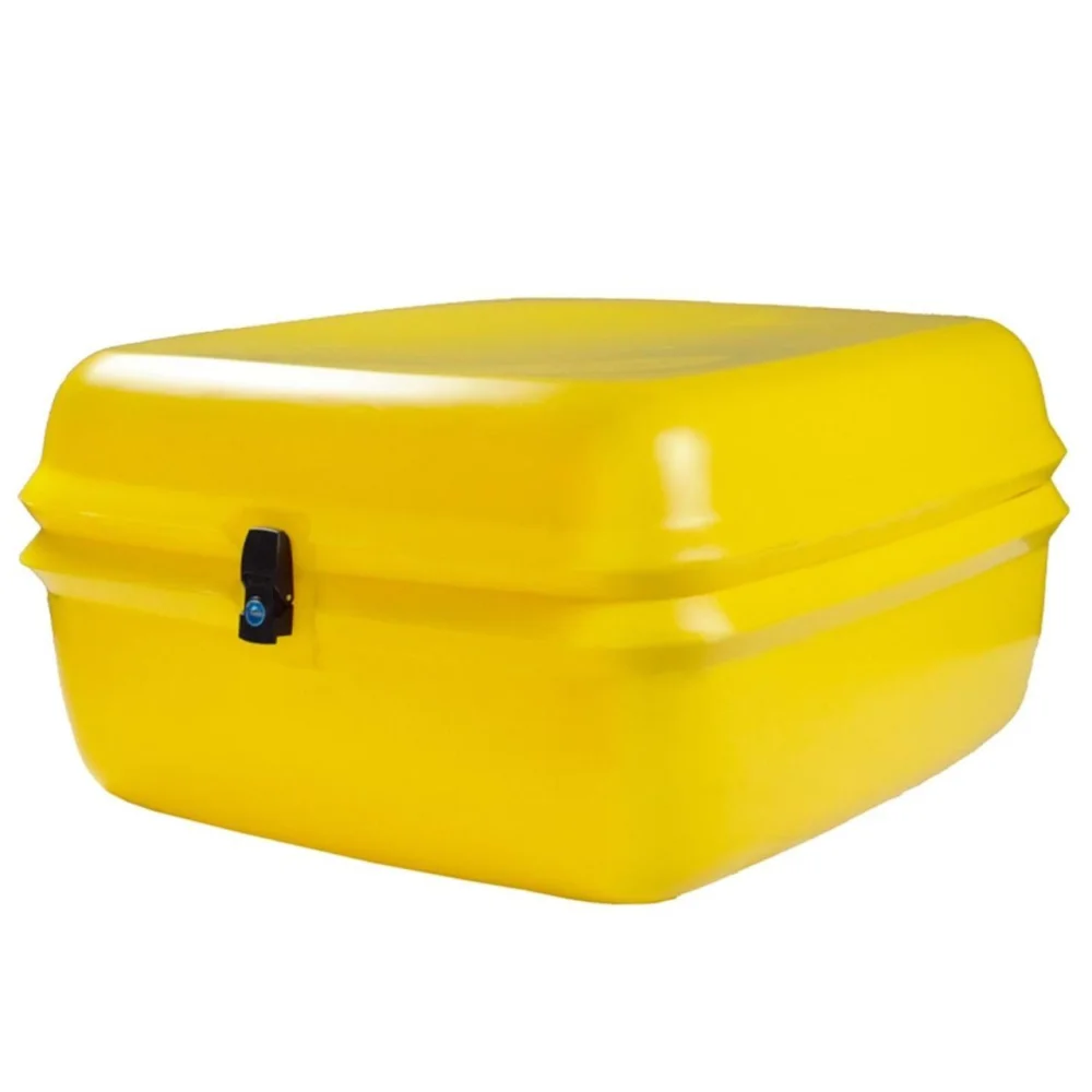 Motosiklet Servis Uyumlu Çantası Midi Box Sarı 110 Litre, Kilitli, Kaldıraç Pe