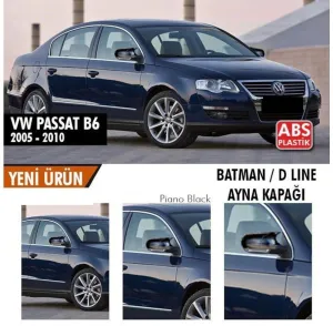 Volkswagen Passat 2005-2010 (B6) uyumlu B6 (2005-2010) Batman Yarasa Ayna Kapağı (Piano Black) modelleri DRS Tuning'de. Kaliteli malzeme, hızlı kargo ve