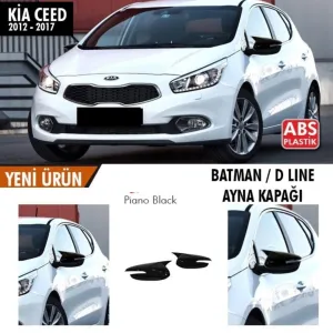 Kia Ceed 2012-2018 (JD) uyumlu (2012-2017) Batman Yarasa Ayna Kapağı (Parlak Siyah) modelleri DRS Tuning'de. Kaliteli malzeme, hızlı kargo ve güvenli