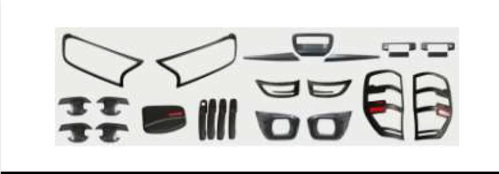 Ford Ranger Uyumlu Kaplama Set 2018 Siyah Set