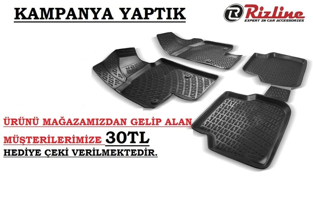 Rizline Drs Tuning Audi Uyumlu A6 2014 Ve Sonrası 3D Havuzlu Paspas Ücretsiz Kargo