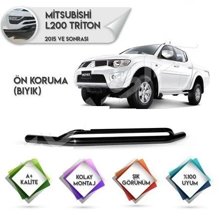 Mitsubishi L200 Uyumlu Koruma Ön Korum Barı Drs 4X4 Tunıng Drs 4X4 Tuning