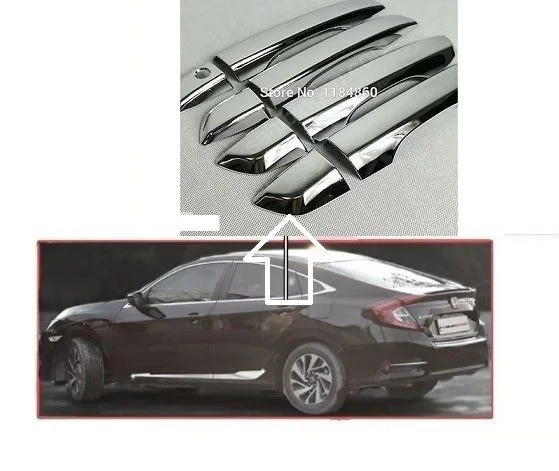 Honda Civic Uyumlu 2017 Fc5 Kapı Kolu Kromu 4 Parça Aynı Gün Kargolama