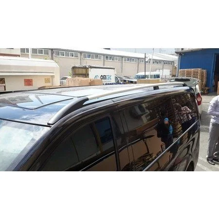 Mercedes Vito Uyumlu Tavan Çıtası 2004 - ABS Krom Gri - Uzun Şase