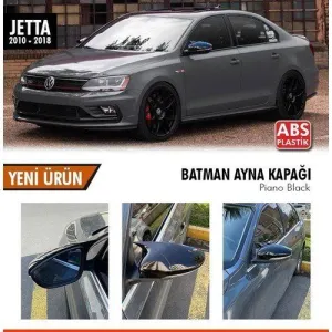 Drs Tuning Jetta Uyumlu Mk6 (2011-2018) Batman Yarasa Ayna Kapağı (Parlak Siyah)