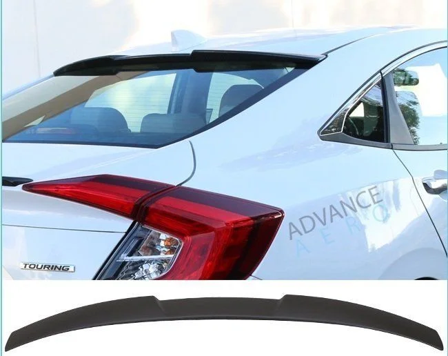 Honda Civic Uyumlu Fc5 Cam Üstü Spoiler Beyaz Boyalı