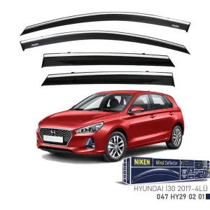 Hyundai İ30 Uyumlu Yeni Kasa 2017-2018 Kromlu Cam Rüzgarlığı Niken thumb 1