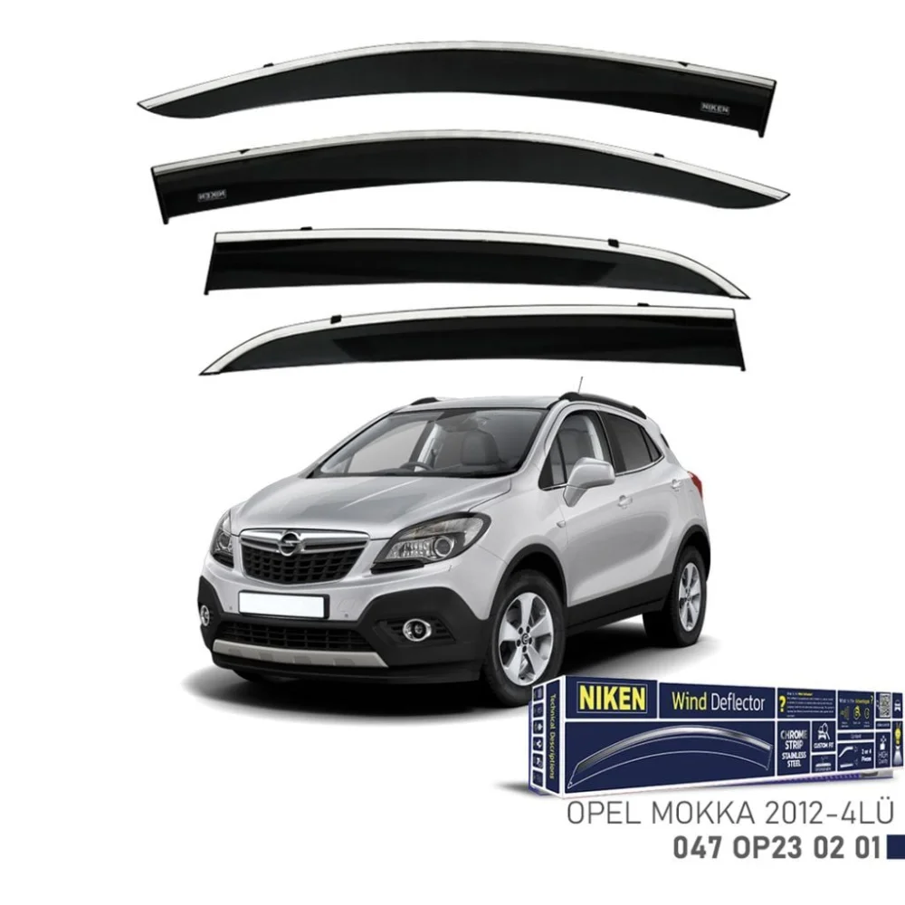 Opel Uyumlu Mokka 2012 2019 Model Arası Kromlu Cam Rüzgarlığı