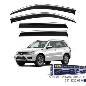 Grand Vitara Uyumlu 2016 Sonrası Kromlu Cam Rüzgarlığı thumb 1