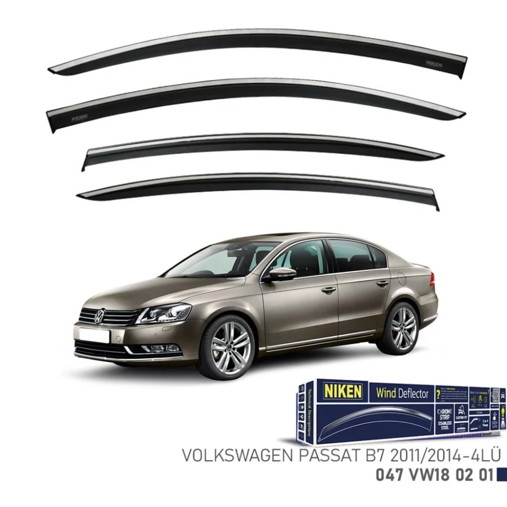 Drs Tuning Uyumlu Passat B7 Kromlu Cam Rüzgarlığı 2011 - 2014